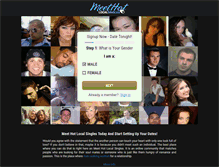 Tablet Screenshot of meethotlocalsingles.com
